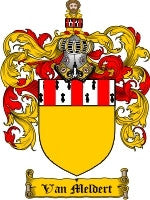 Van'Meldert coat of arms family crest download