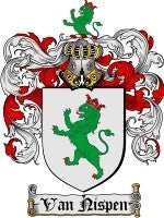 Van'Nispen coat of arms family crest download