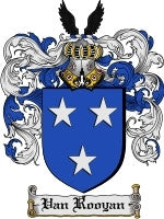 Van'Rooyan coat of arms family crest download