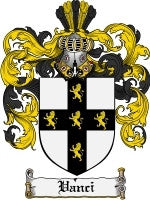 Vanci coat of arms family crest download