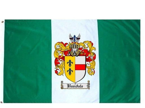 Vandale family crest coat of arms flag
