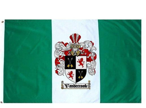 Vandercook family crest coat of arms flag