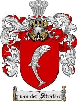 Vanderstraten coat of arms family crest download