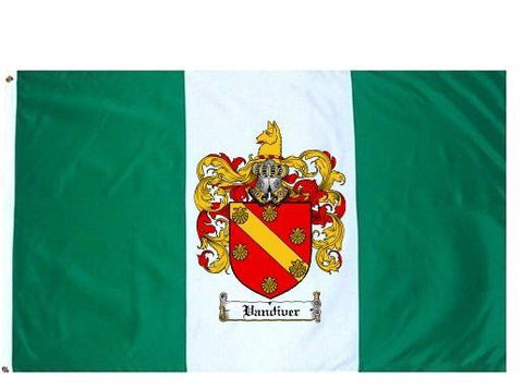 Vandiver family crest coat of arms flag