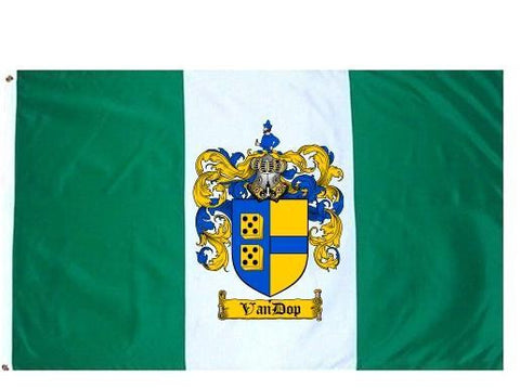 Vandop family crest coat of arms flag