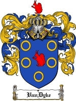 Vandyke coat of arms family crest download