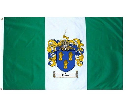 Vane family crest coat of arms flag