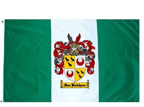 Vankerkhove family crest coat of arms flag