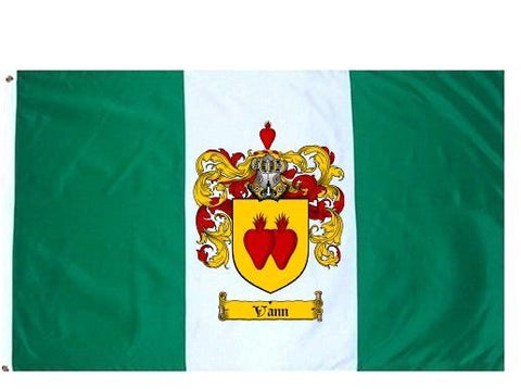 Vann family crest coat of arms flag