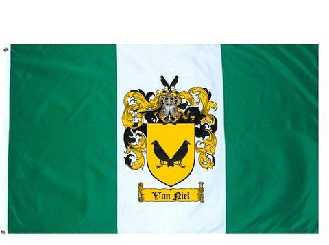 Vanniel family crest coat of arms flag