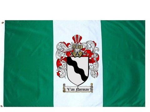 Vannorman family crest coat of arms flag