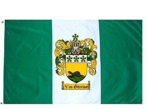 Vanotterloo family crest coat of arms flag