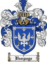 Vanpage coat of arms family crest download