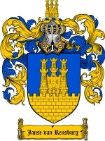 Vanrensburg coat of arms family crest download