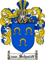 Vanschmidt coat of arms family crest download