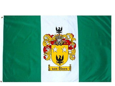 Vanunen family crest coat of arms flag