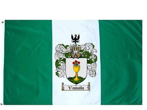 Vassallo family crest coat of arms flag