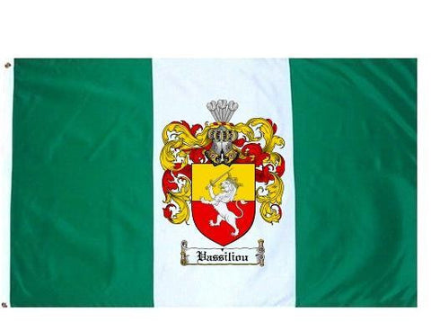 Vassiliou family crest coat of arms flag