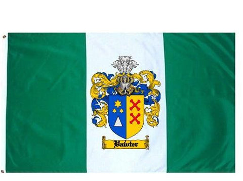 Vawter family crest coat of arms flag