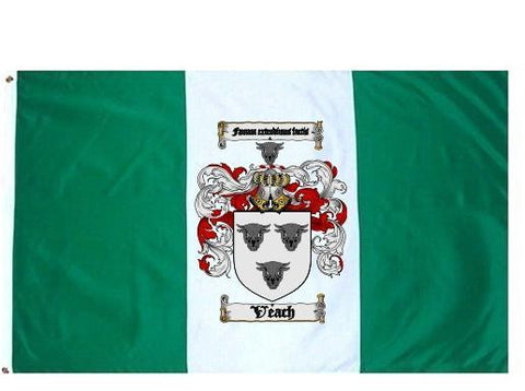Veach family crest coat of arms flag