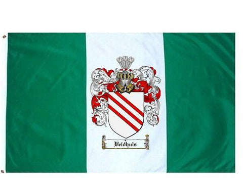 Veldhuis family crest coat of arms flag