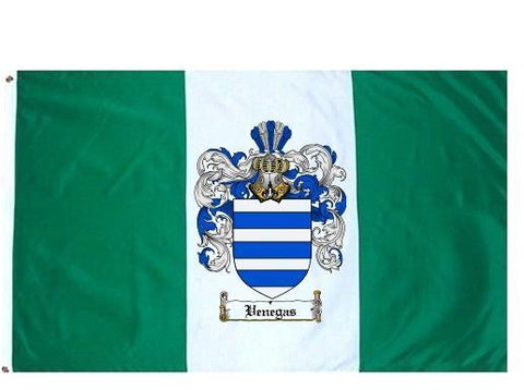 Venegas family crest coat of arms flag