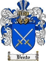 Vento coat of arms family crest download