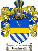 Venturelli coat of arms family crest download