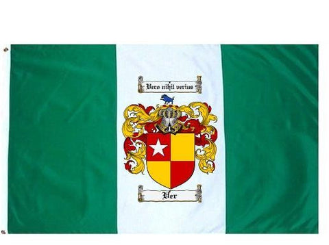 Ver family crest coat of arms flag