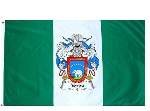 Verdu family crest coat of arms flag