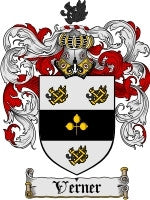 Verner coat of arms family crest download
