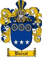 Verret coat of arms family crest download