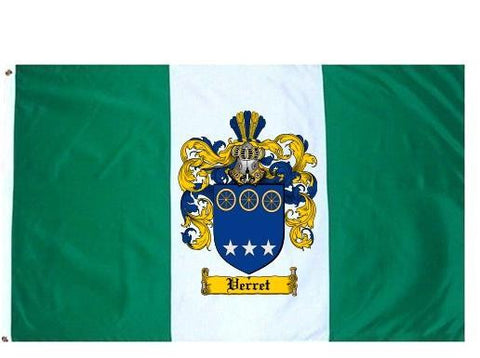 Verret family crest coat of arms flag