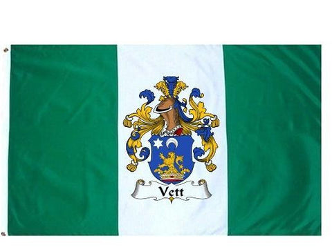 Vett family crest coat of arms flag