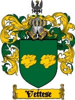 Vettese coat of arms family crest download