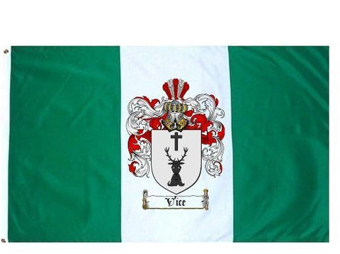 Vice family crest coat of arms flag