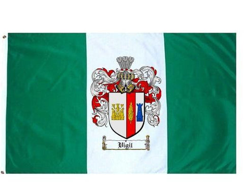 Vigil family crest coat of arms flag