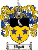 Vigott coat of arms family crest download