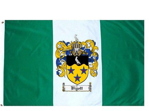 Vigott family crest coat of arms flag