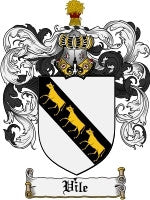 Vile coat of arms family crest download