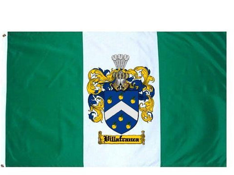 Villafranca family crest coat of arms flag