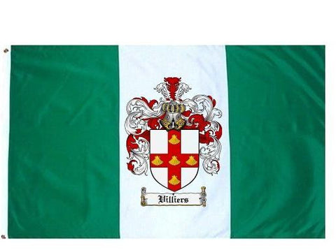Villiers family crest coat of arms flag