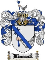 Vincenti coat of arms family crest download