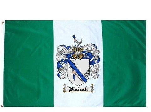 Vincenti family crest coat of arms flag