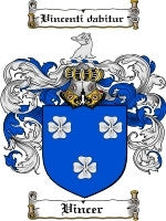 Vincer coat of arms family crest download