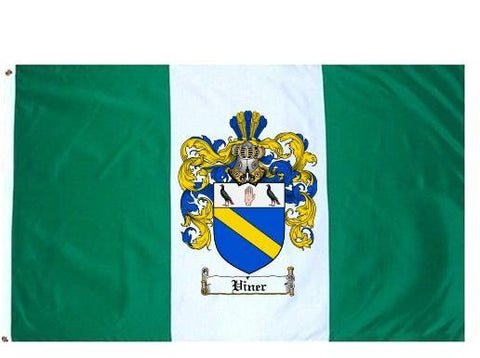 Viner family crest coat of arms flag