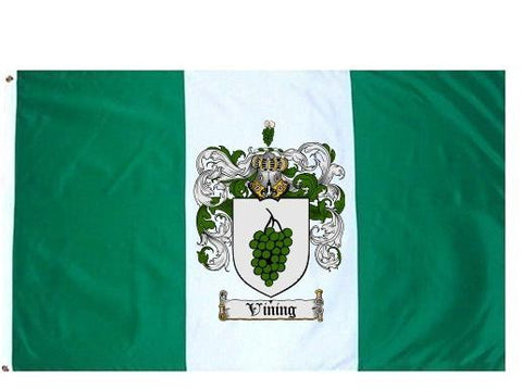 Vining family crest coat of arms flag