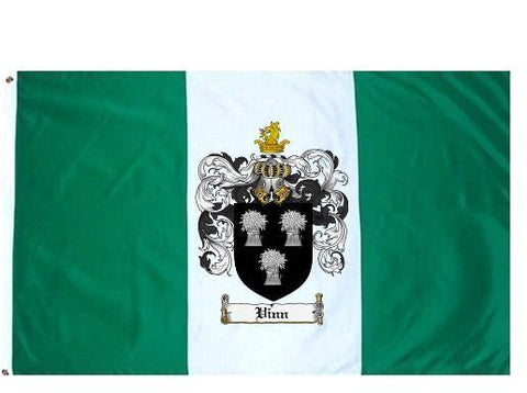 Vinn family crest coat of arms flag