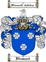 Vinsant coat of arms family crest download