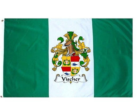 Vischer family crest coat of arms flag